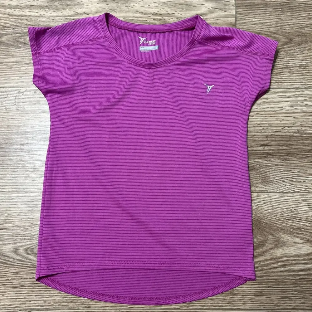Old Navy Active Girl’s Pink Cap Sleeve Athletic Top Size Medium (8) (A38)